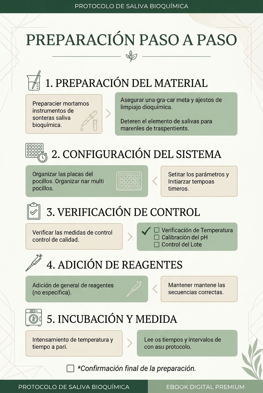 Preparación paso a paso del protocolo