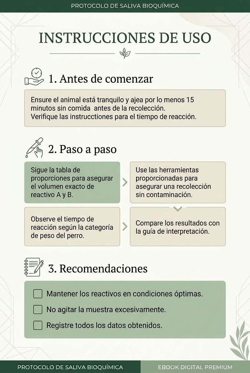 Instrucciones de uso del protocolo